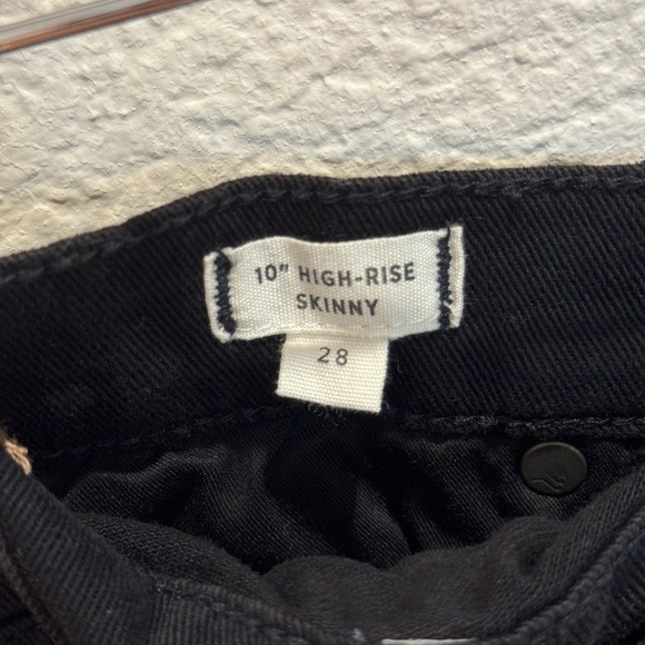 MADEWELL * BLACK 10” HIGH RISE SKINNY JEAN * SZ 28 - Picture 7 of 7